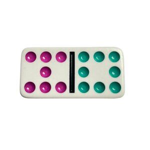 Double Nine Dominoes Replacement Tile 7 8 Color Dot Vintage 1998 mq